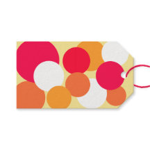 Pink, Orange and Yellow Polka Dots