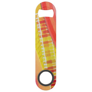 pink orange and yellow waves bar key