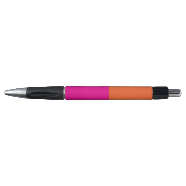 Pink & Orange Colour Block Pen (Front)