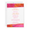 Pink Orange Daisy Wedding Bridal Shower Invitation
