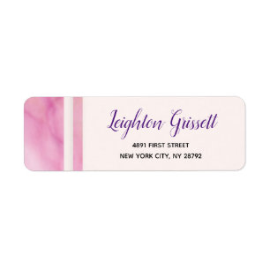 Pink Orange Marble Border