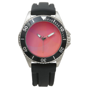Pink, orange, modern, simple, cool, trendy art watch