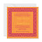 Pink Orange Paisley Floral Wedding Invitation