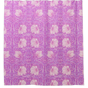 Pink orange,pimpernel,William Morris, pattern reva