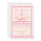 Pink & Orange Poster-Style Wedding Invite