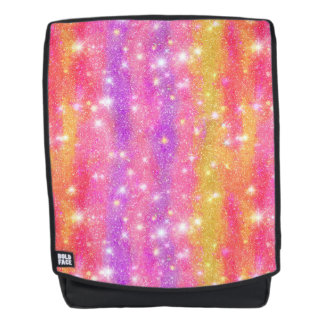 Pink Orange Purple Glitter Sparkle Pattern Backpack