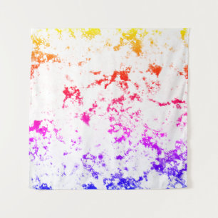 Pink Orange Purple Marble Paint Splash Abstract Tapestry