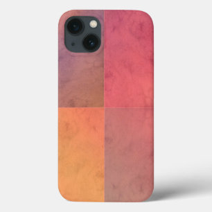 Pink Orange Red Pastel Watercolor Pattern iPhone 13 Case