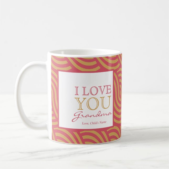 Pink & Orange Swirl Mug  $15.95 (Left)
