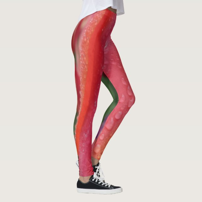Pink/Orange Tulip Leggings (Right)