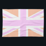 Pink & Orange United Kingdom Flag / Union Jack Kitchen Towel<br><div class="desc">NewParkLane - Fun Kitchen Towel,  with the national flag of the United Kingdom; the Union Jack in pink and orange.

Check out this collection for matching items. Do you have specific personal design wishes? Feel free to contact me!</div>