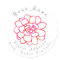 'Pink Orange Watercolor Succulent' Label