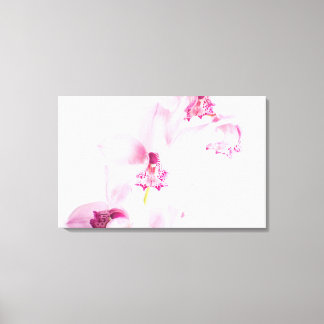 Pink orchid canvas print