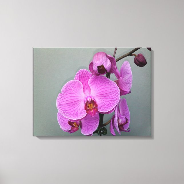 PINK ORCHID canvas Print (Front)
