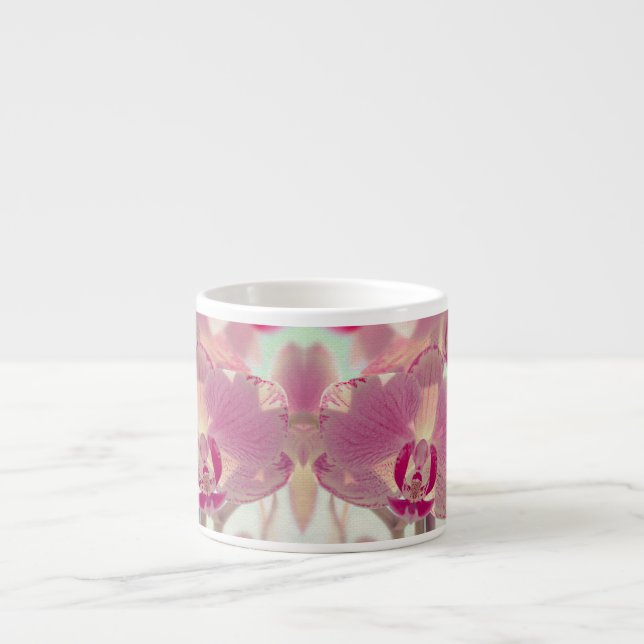 Pink Orchid Espresso Cup (Front)