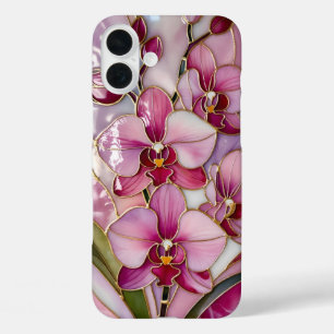 Pink Orchid Floral Phone Case Aesthetic