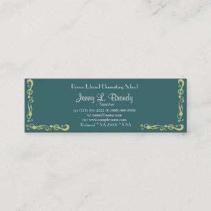 Pink orchid flower, floral photography mini business card