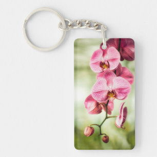 Pink Orchid Keychain