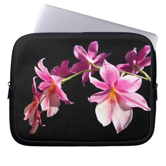 Pink Orchid. Laptop Sleeve (Front)