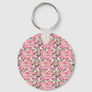 Pink Orchid Mothers day Keychain