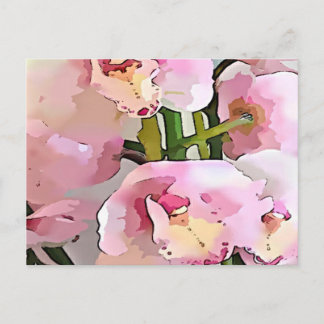 Pink Orchid Postcard
