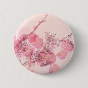 Pink Orchid Wedding 2 Inch Round Button