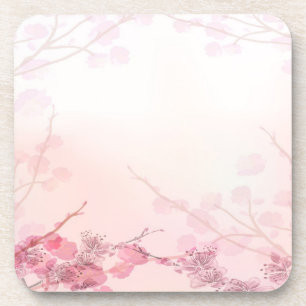 Pink Orchid Wedding Coaster