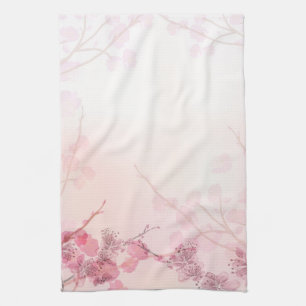 Pink Orchid Wedding Kitchen Towel