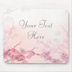 Pink Orchid Wedding Mouse Pad