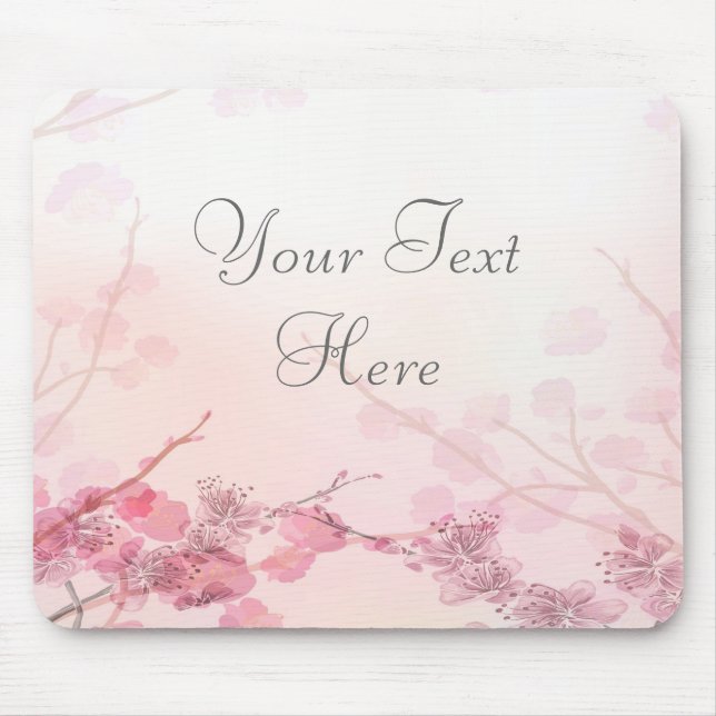 Pink Orchid Wedding Mouse Pad (Front)