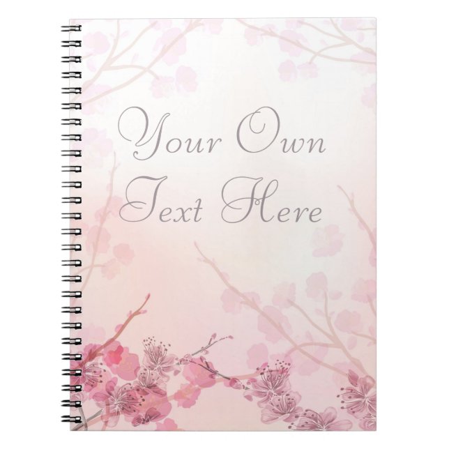 Pink Orchid Wedding Notebook (Front)