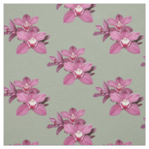 Pink Orchids Fabric