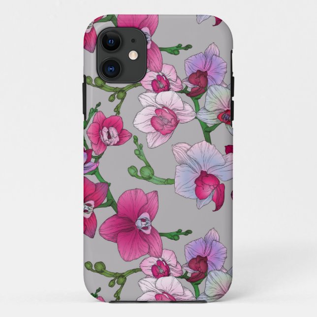 Pink Orchids In Bloom Case-Mate iPhone Case (Back)
