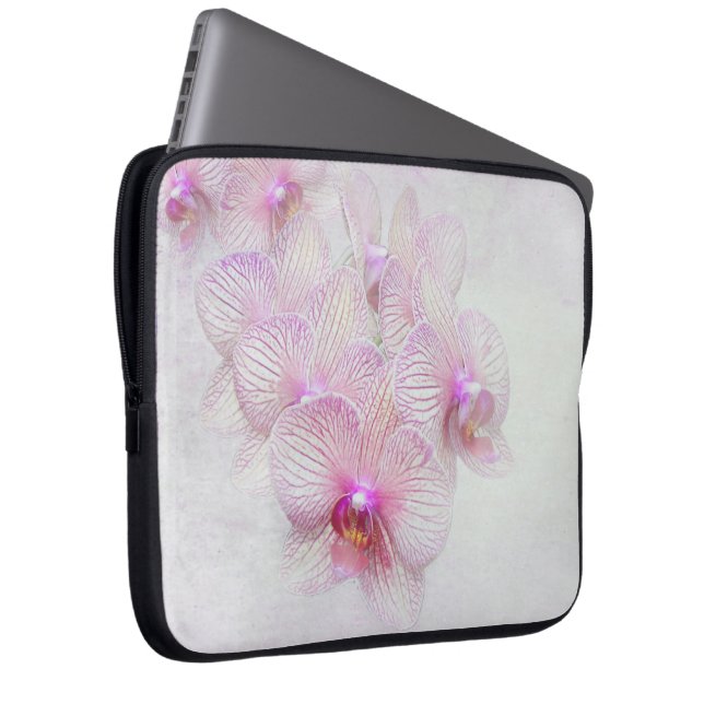 Pink Orchids  Laptop Sleeve (Front Right)
