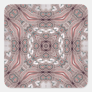 Pink Ornamental Sticker