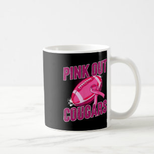 Pink Out Football Tackle Breast Cancer Coffee Mug