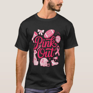 Pink Out Shirt Men Boy Kids Footll Breast Cancer A