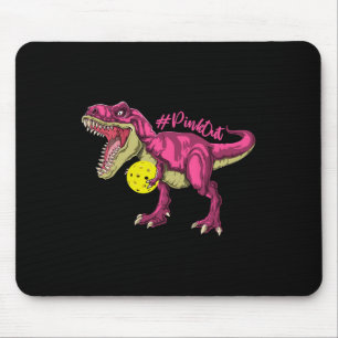 Pink Out T Rex And Picklebyll Byll Breast Cancer A Mouse Pad