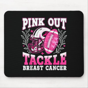 Pink Out Tackle Breast Cancer Awareness American F Mouse Pad