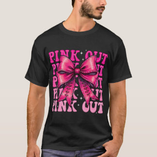 Pink Out Tackle Breast Cancer Awareness American T-Shirt