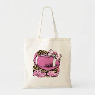 Pink Out With Rugby (Softball) Ball Tote Bag