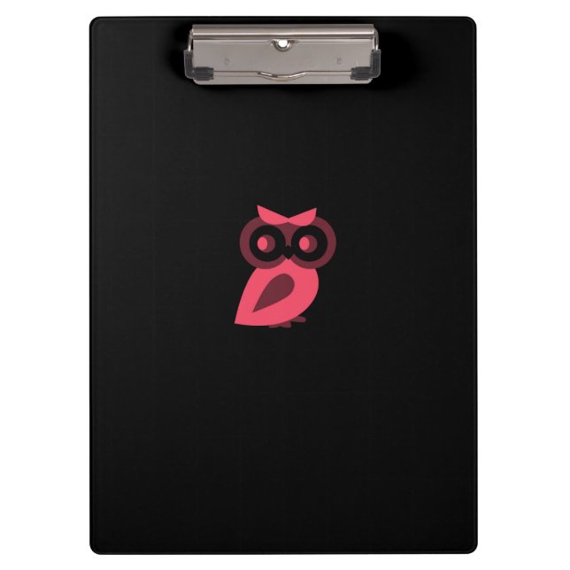 Pink Owl Clipboard (Front)