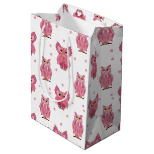 Pink Owl Gift Bag