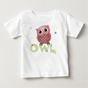 Pink Owl Infant shirts