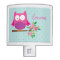 Pink Owl on a Branch Personalized Light Night