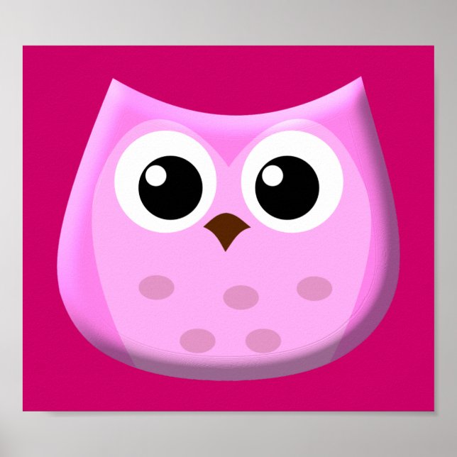 Pink Owl Poster (Front)