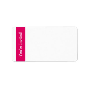 Pink Owl "You're Invited" Address Labels