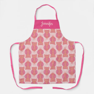 Pink Owls Apron