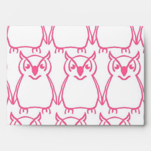 Pink Owls Envelope