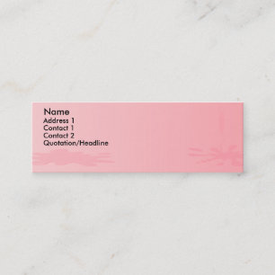 Pink Paint Splat Mini Business Card